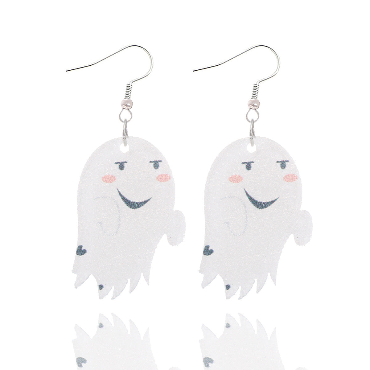 Wholesale  cartoon little ghost cute funny ghost jewelry acrylic earrings
