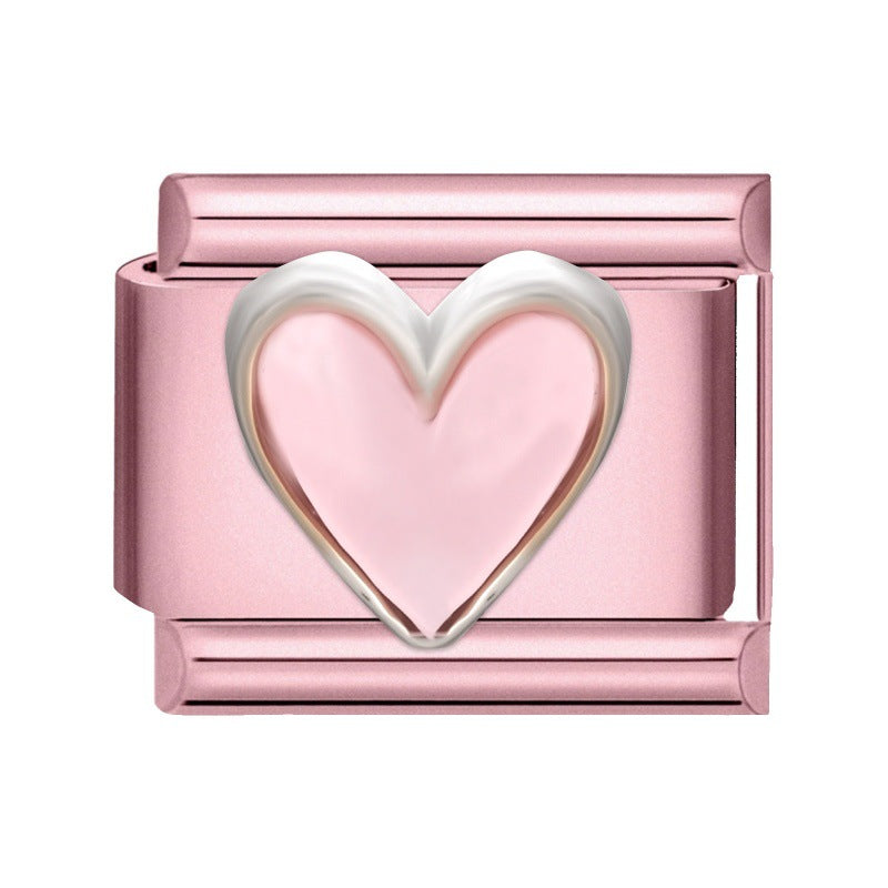 Wholesale 9mm Italian Charm Starter Bracelets DIY Butterfly Heart Stainless Steel Composable Bracelet