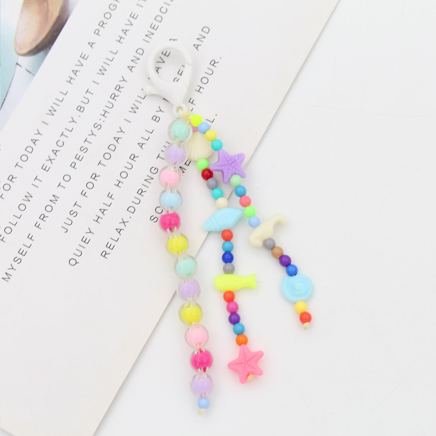 Wholesale Cartoon Small Tassel Hook Beaded Keychains ACC-KC-Jiuxing001