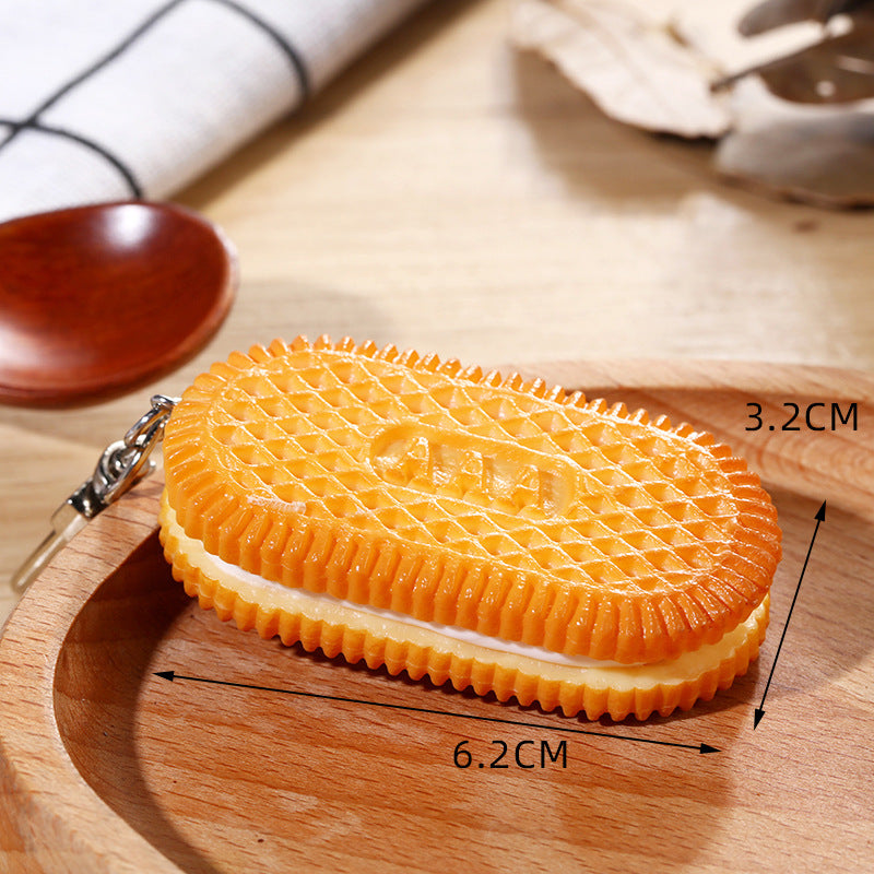 Wholesale Keychain accessories food ornaments keychains