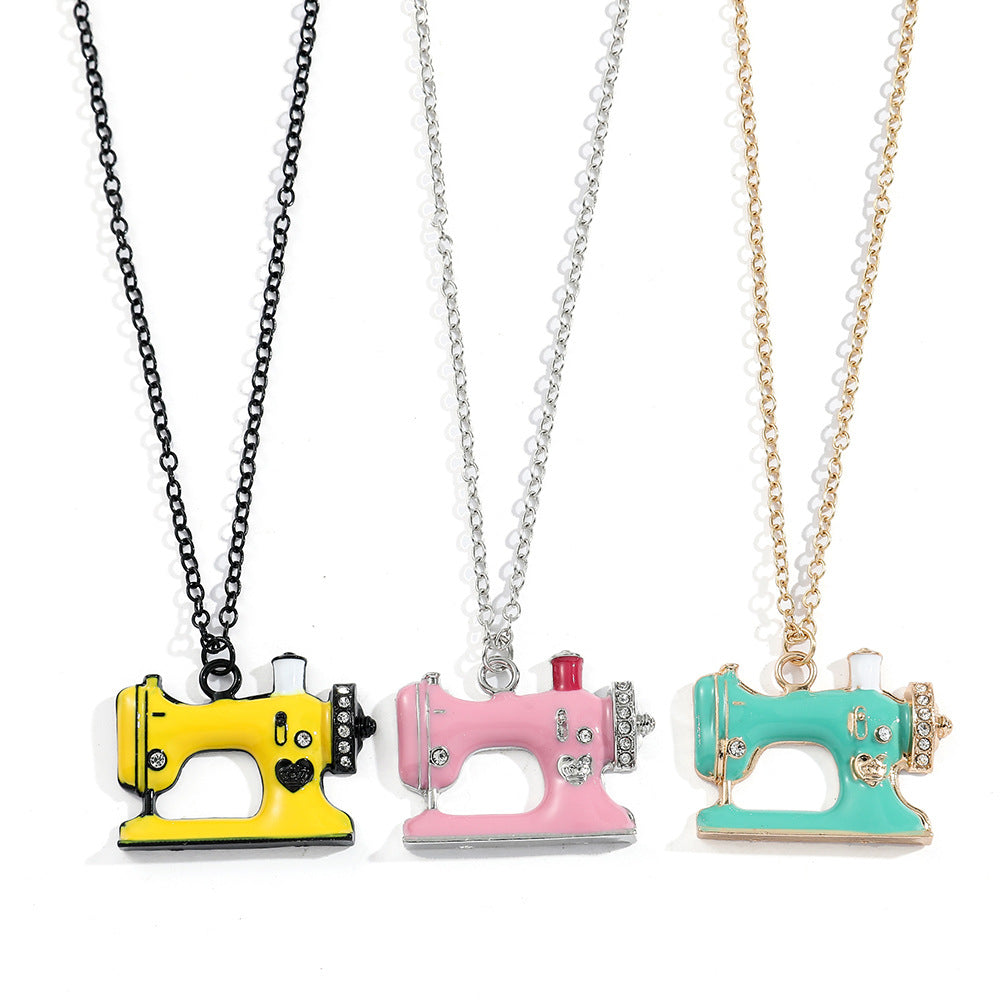 Wholesale sewing machine pendant necklace