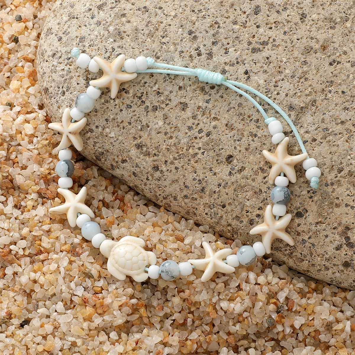 Wholesale Marine Wind Turtle Woven Bracelet