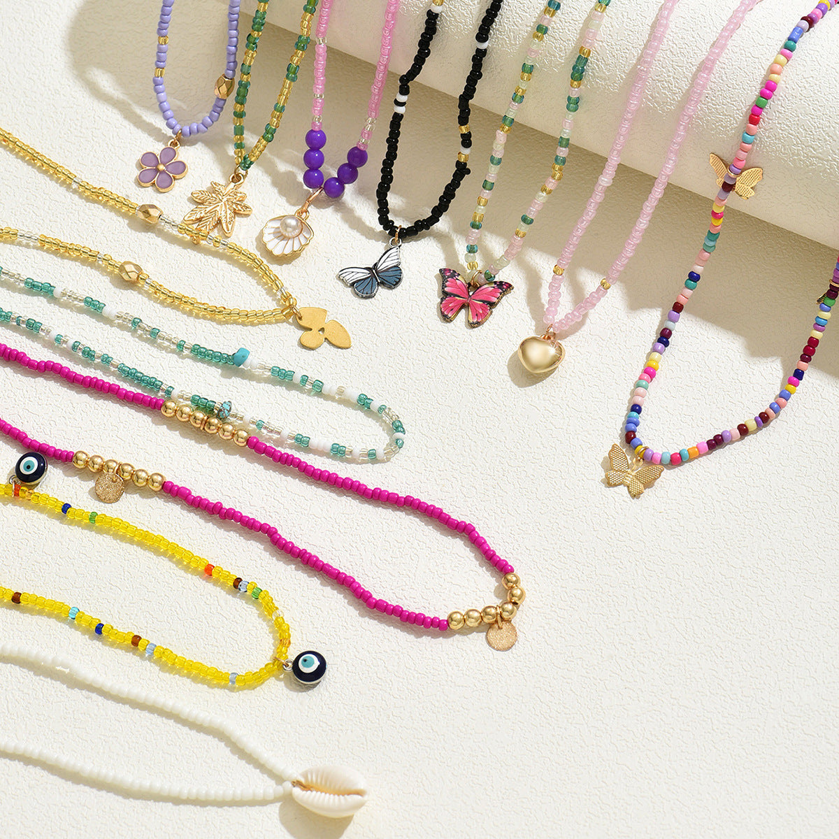 Wholesale  Multi-layer Woven Shell Niche Design Bracelet Long Bracelet