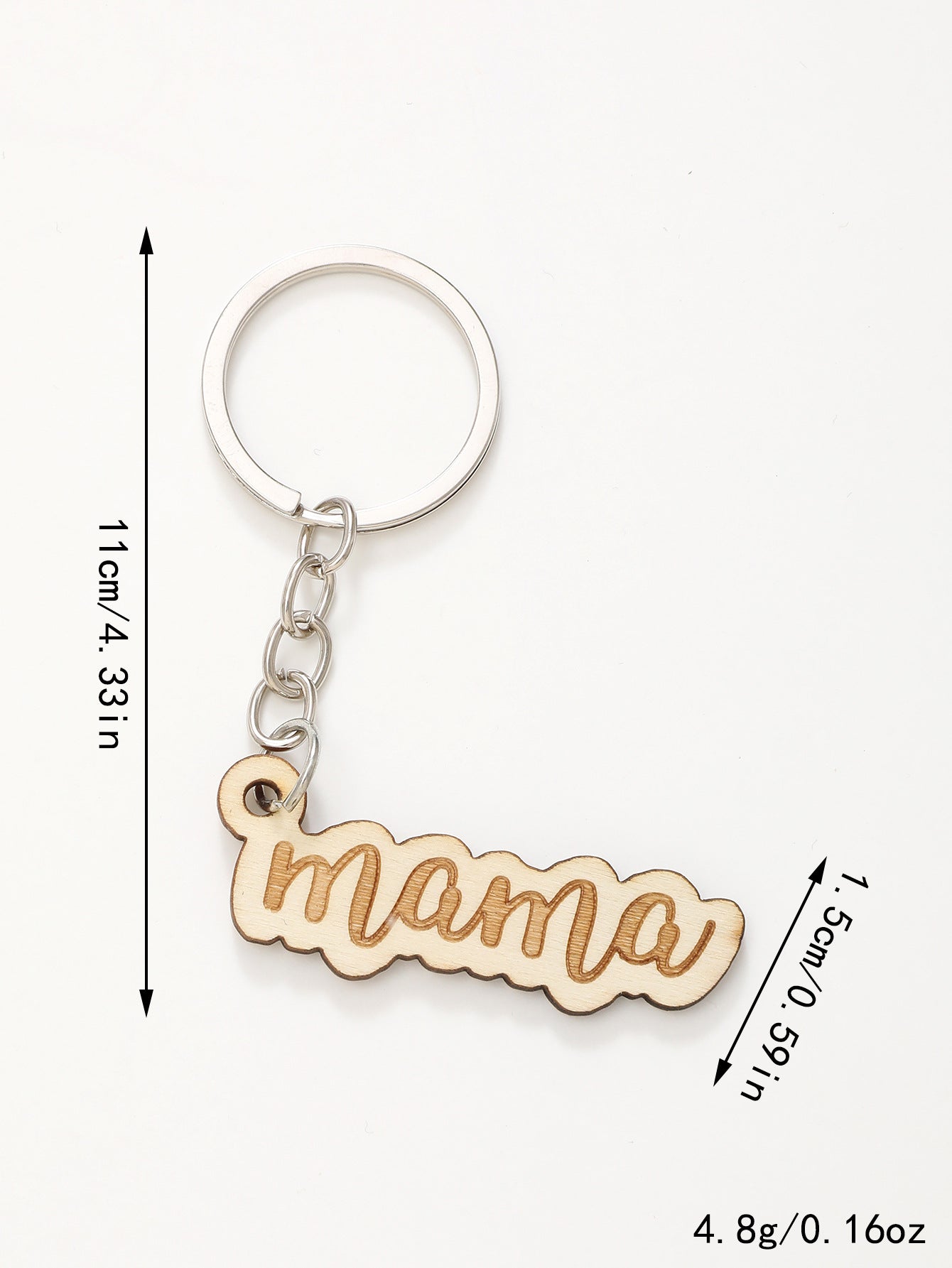 Wholesale MAMA Mother's Day Gift Wooden Keychain ACC-KC-YTian010
