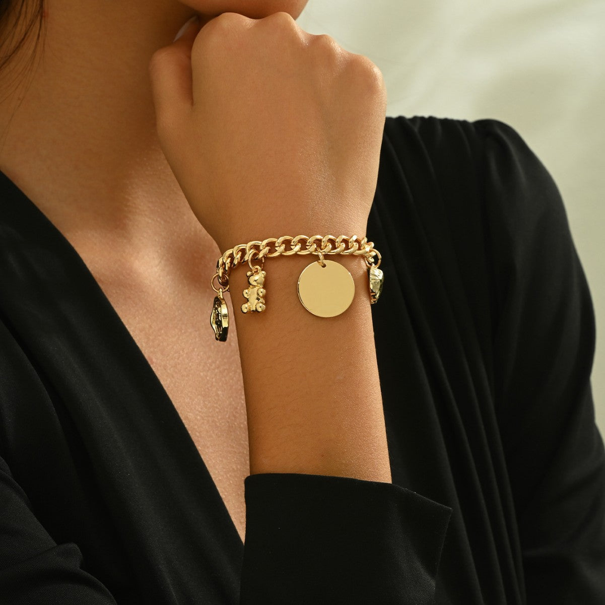 Wholesale Alloy Punk Hip-Hop Creative Bracelet Set