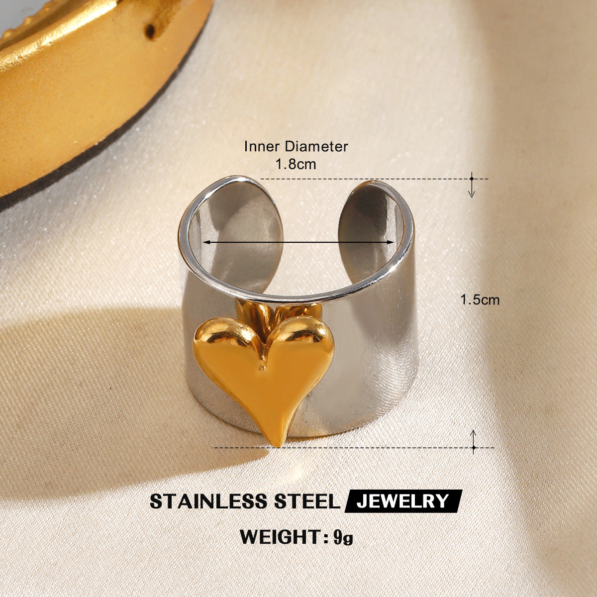 Wholesale Stainless Steel Geometric Ring - Trendy Jewelry Accessory for Everyday Wear