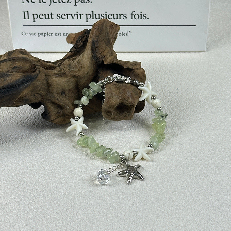 Wholesale  natural crystal irregular gravel bracelet