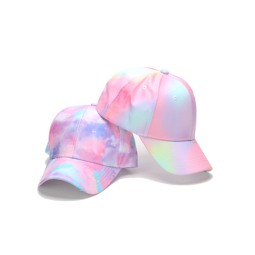 Wholesale Children's Colorful Tie-dye Hats Breathable Baseball Caps Kids Hat ACC-KH-JingHong002
