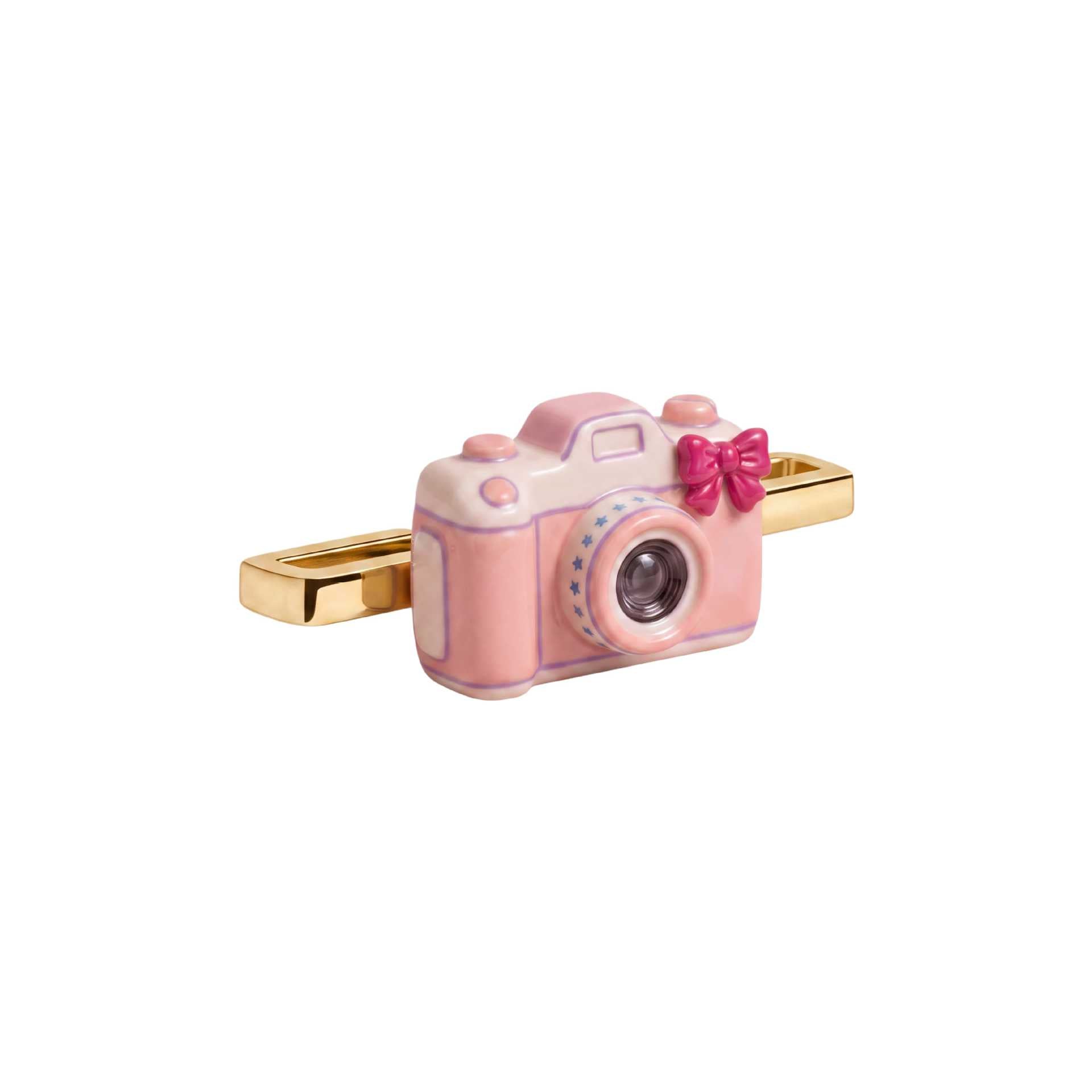Wholesale 18K Gold Plated Stainless Steel Pink Fitness Tracker Charm Chic DIY Jewelry Accessory For Party Resale