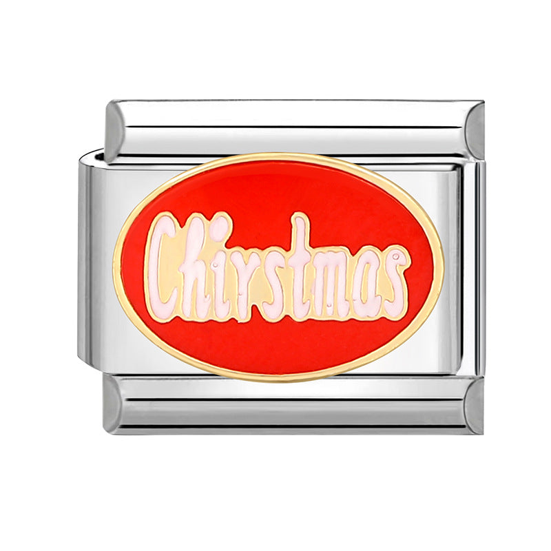 Wholesale Italian Module Creative Stylish Free DIY Cartoon Fashion Christmas Bracelet