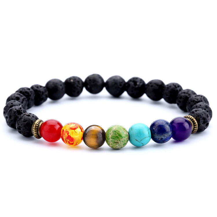 Wholesale Colorful Stone Beads Devil's Eye Palm Bracelet ACC-BT-Zhongh012