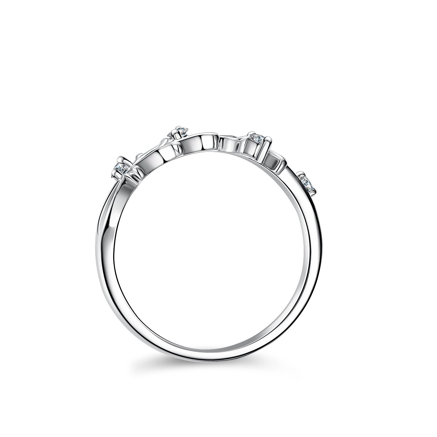 Wholesale Moissanite ring female 925 silver ring flash Diamond Diamond Ring