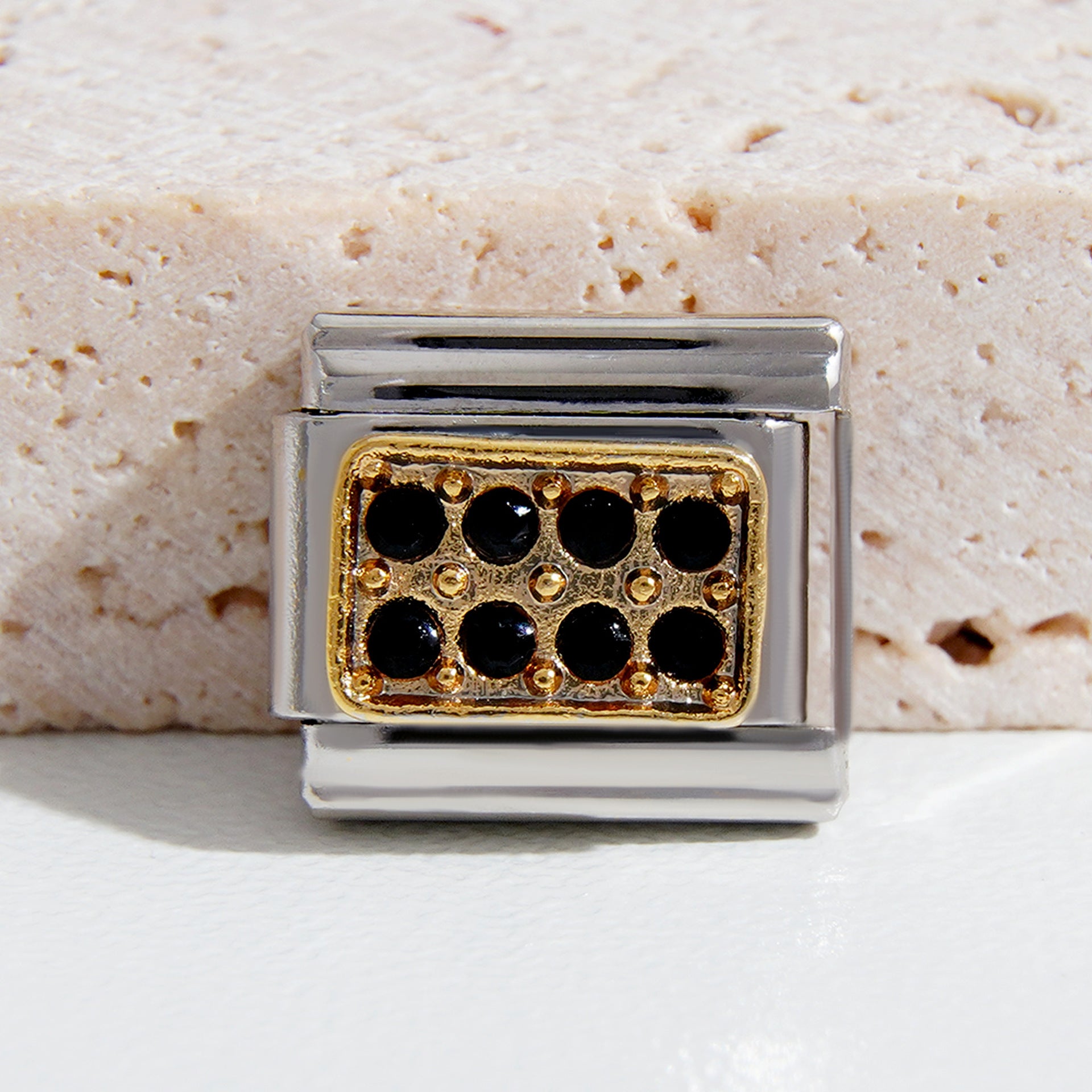 Wholesale  Italian Charm Bracelet 9mm DIY Splicing Points Stainless Steel Composable Bracelet