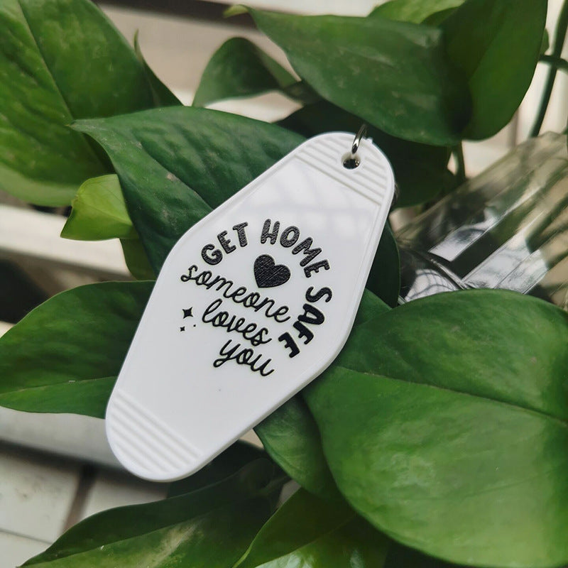 Wholesale Hotel Plastic UV Printing Keychain ACC-KC-MeiXin013