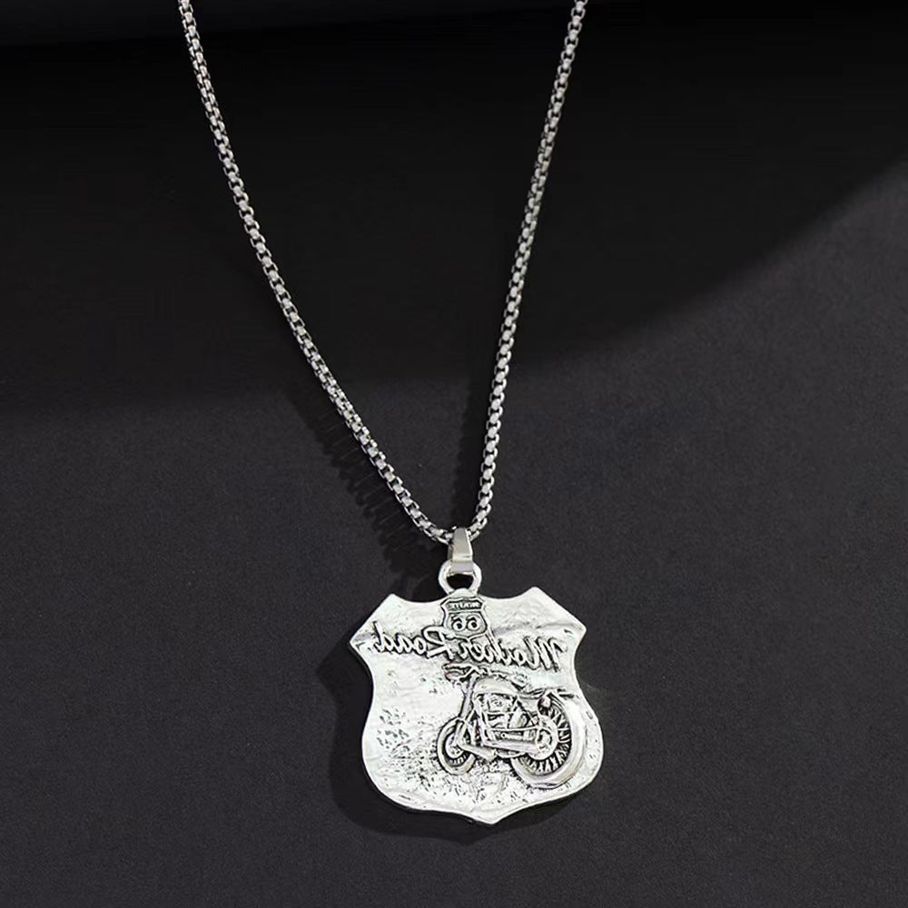 Wholesale personality retro animation film and television peripheral trend pendant necklace