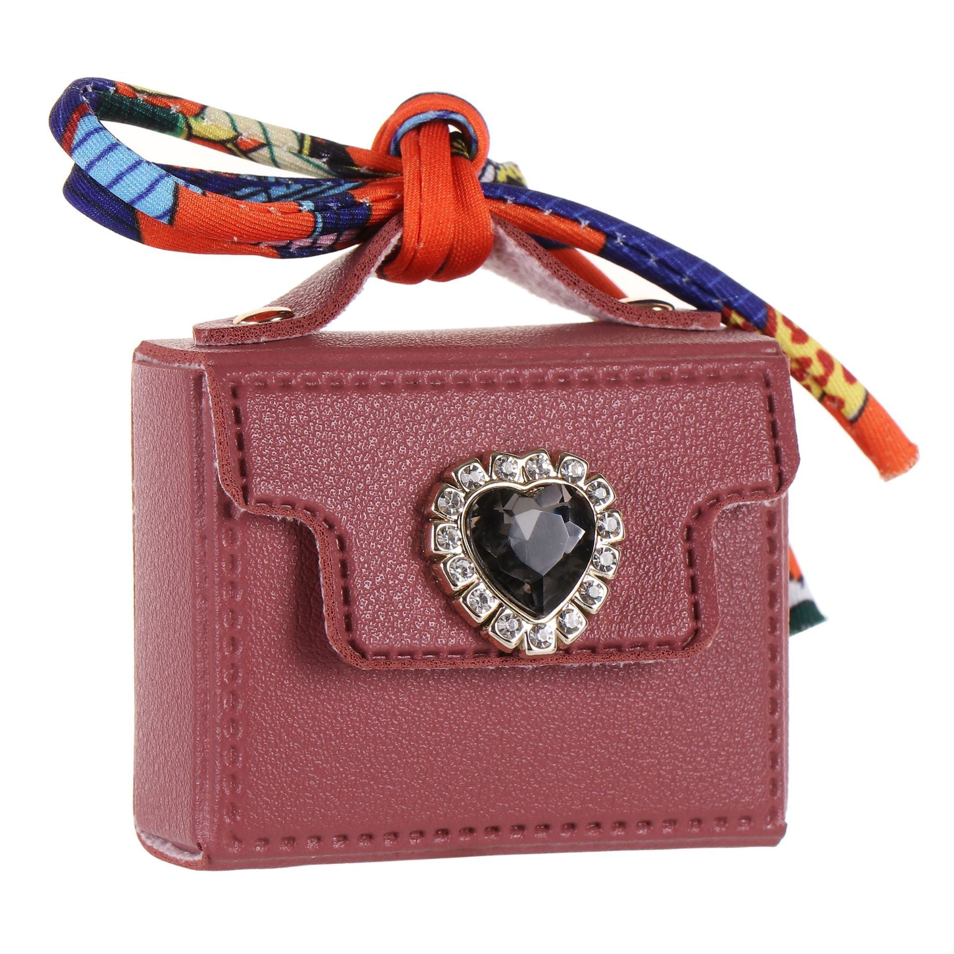 Wholesale Light Luxury Gray Leather Heart Bag Keychain Pendant With Rope Knot Stylish Fashion Accessory For Valentine S Gift And Boutique Resale