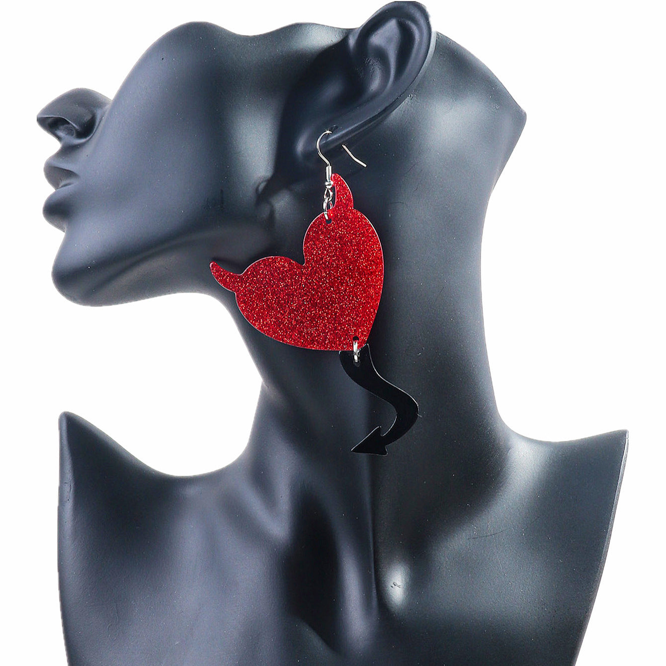 Wholesale  Valentine's Day Love Pendant Acrylic  Earrings