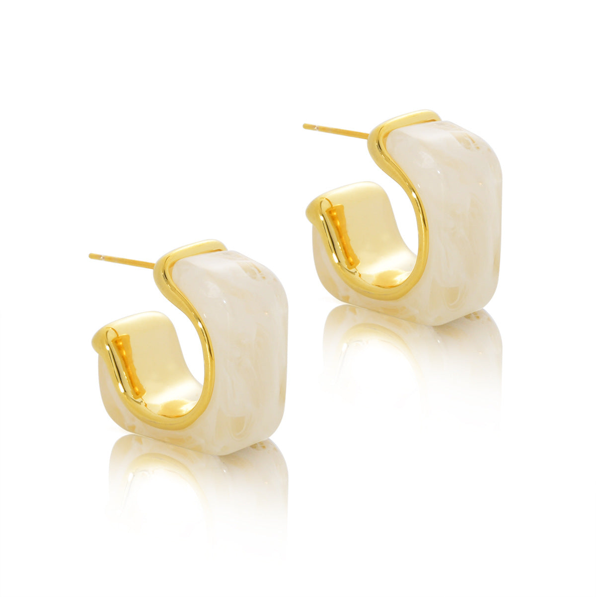 Wholesale Retro Style Maillard Brown Earrings