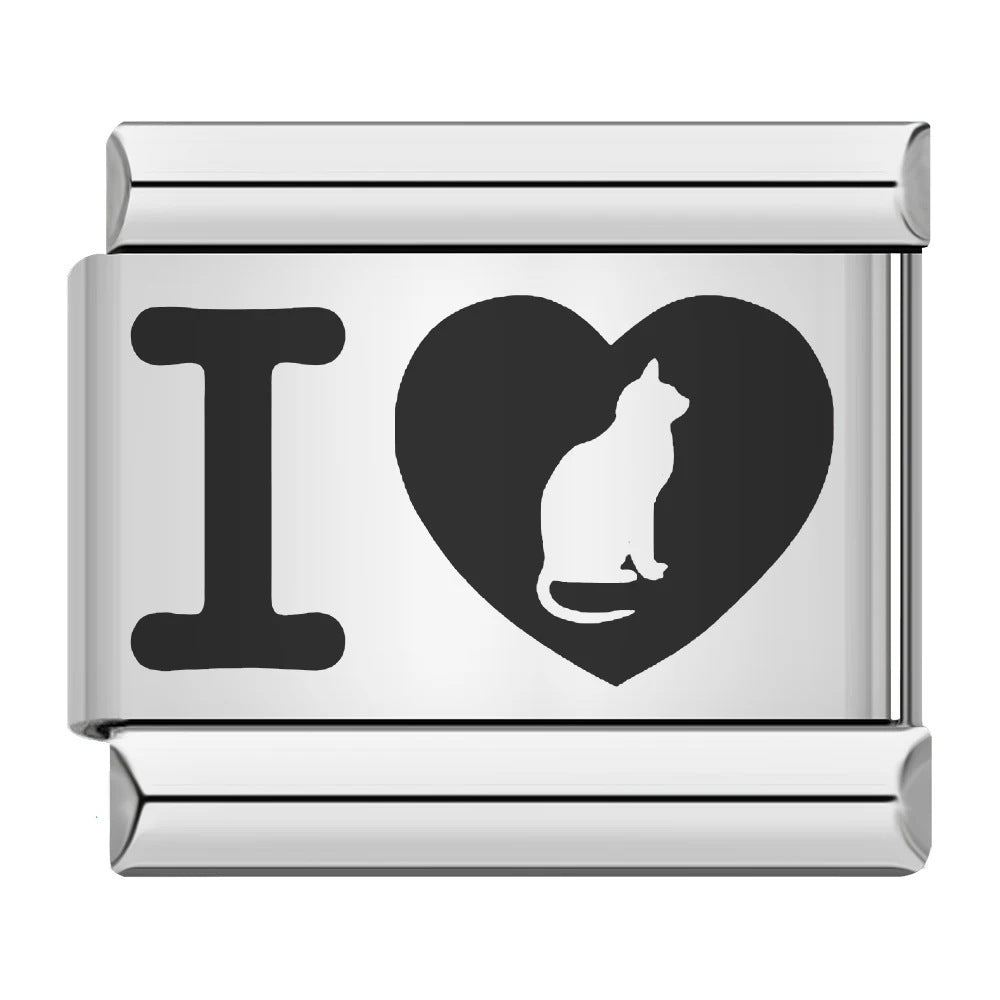 Wholesale 9mm Italian Charm Starter Bracelets DIY Laser Single Section Creative Stainless Steel Composable Bracelet