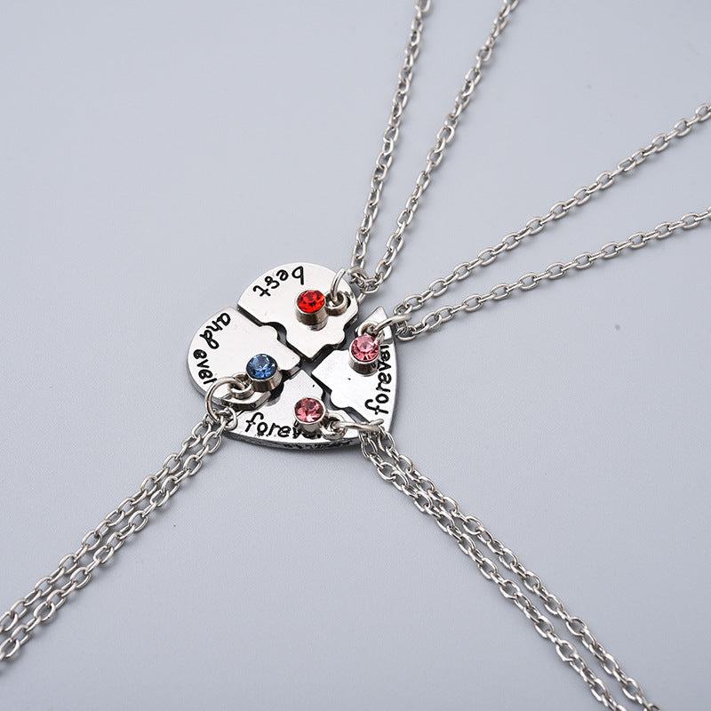 Wholesale Letter Best Friend Love Stitched Necklace