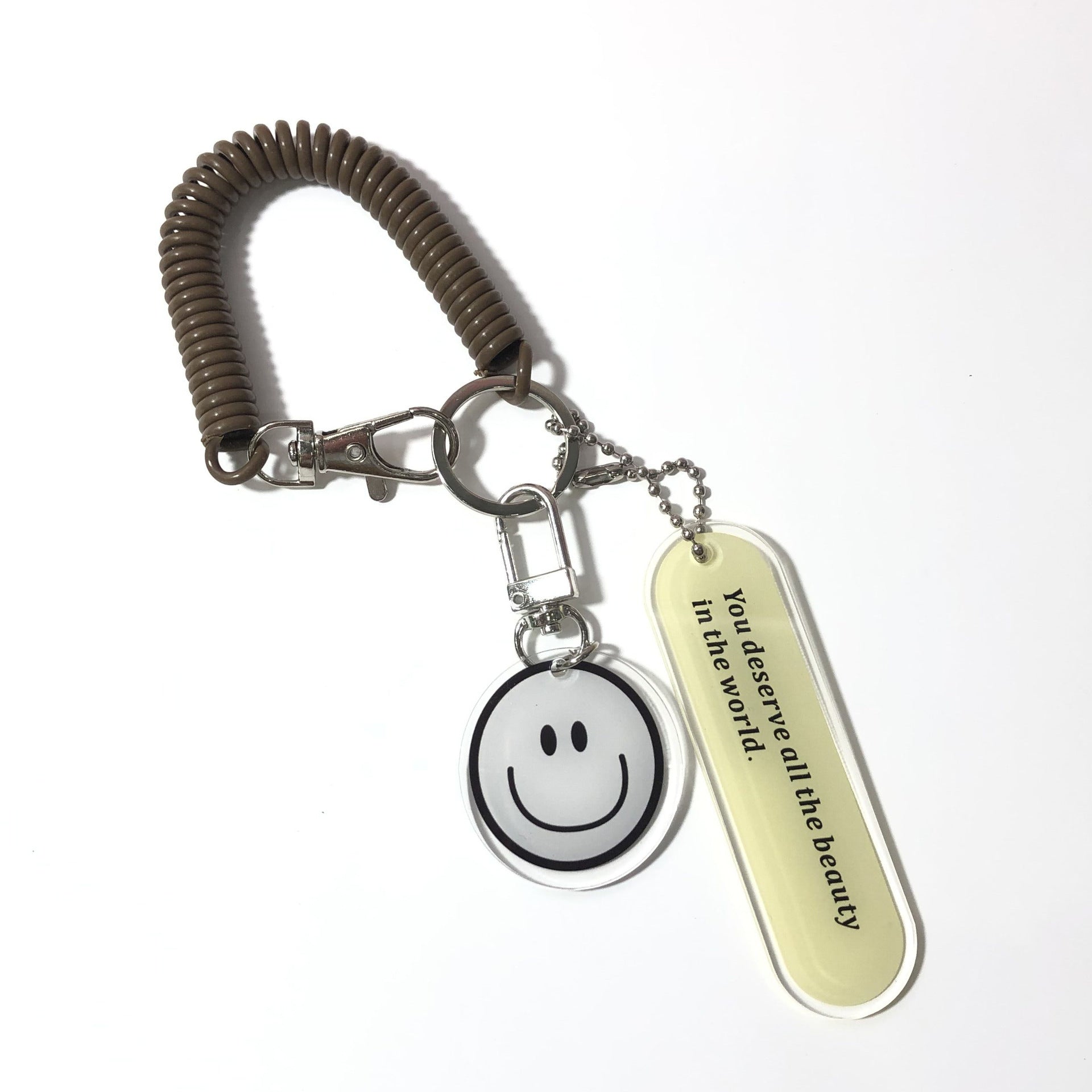 Wholesale Cartoon Bear Smiley Face Pendant Keychains ACC-KC-Buding001