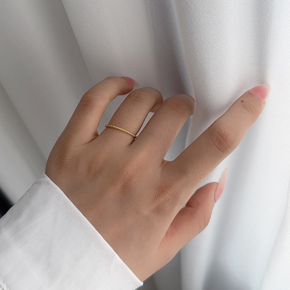 Wholesale S925 Silver Twist Ring