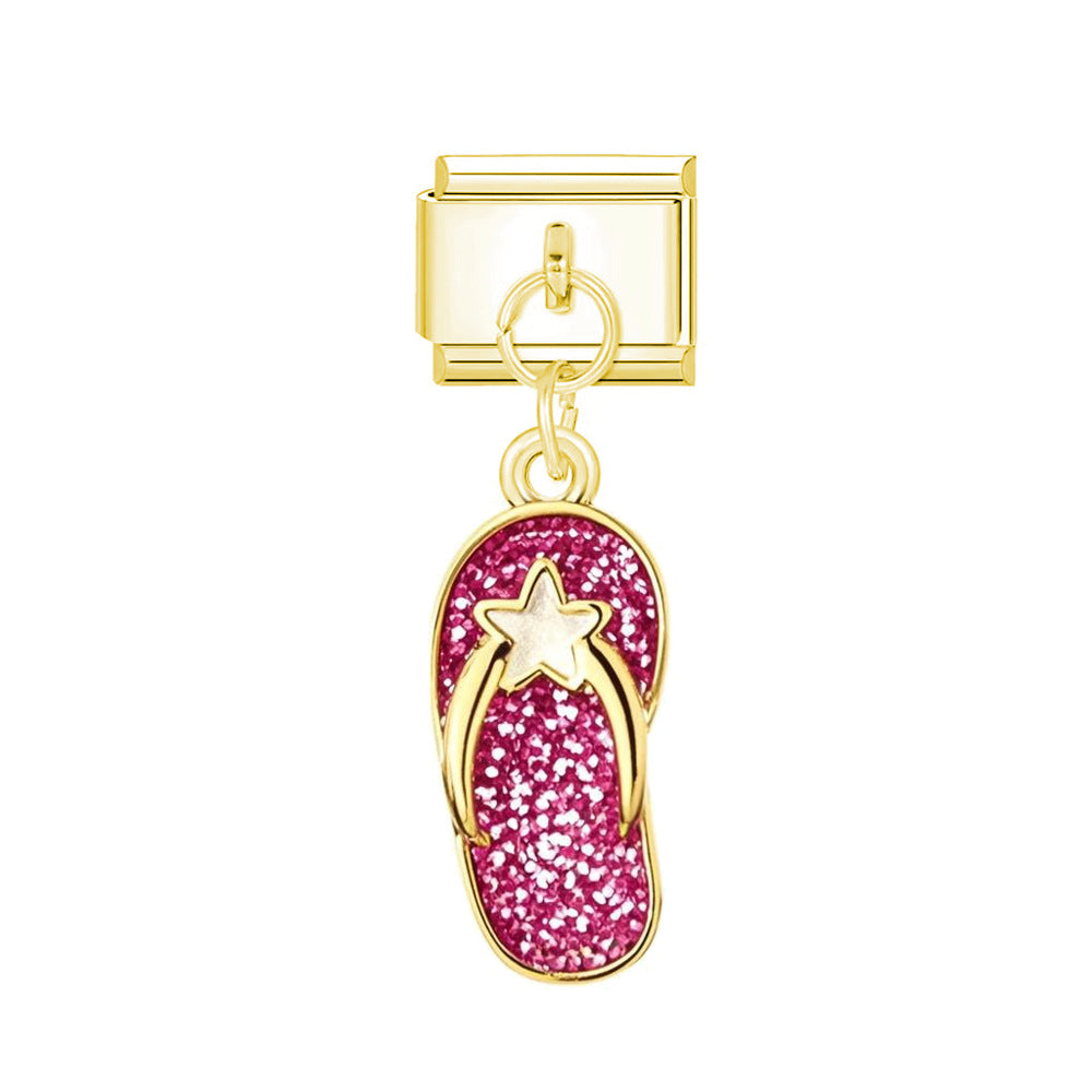 Wholesale  Italian Charm Bracelet 9mm DIY Pendant Series  Creative Stainless Steel Composable Bracelet