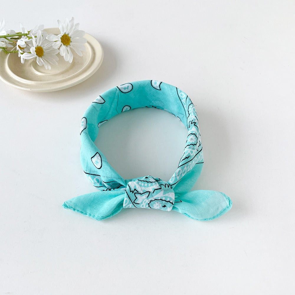 Wholesale cashew flower square silk scarf