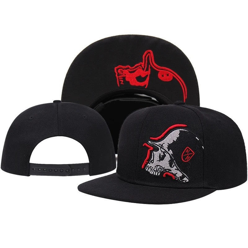 Wholesale Hip Hop Flat Brim Embroidered Baseball Cap ACC-HT-QiNiao013