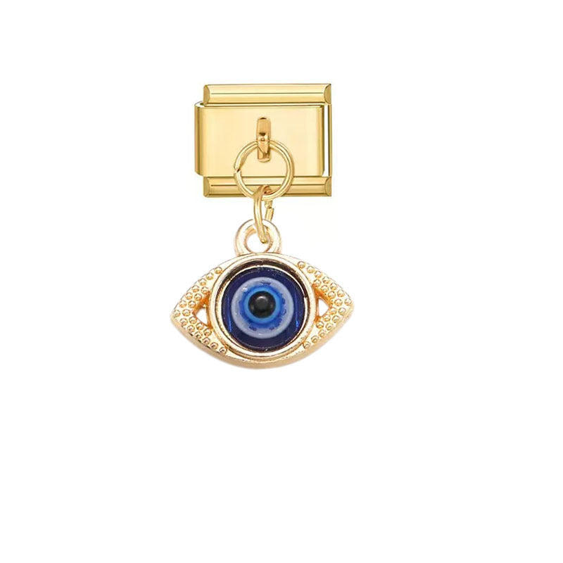 Wholesale Handmade Devil' s Eye Alloy Pendant - Trendy Jewelry Accessory for DIY Bracelets,  Gift Idea