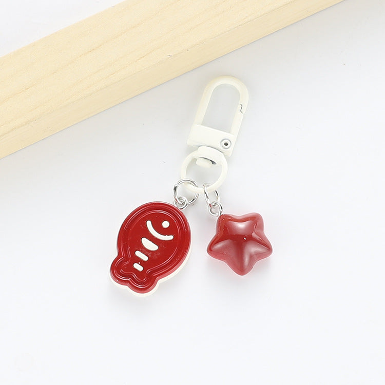 Wholesale Fish star keychain