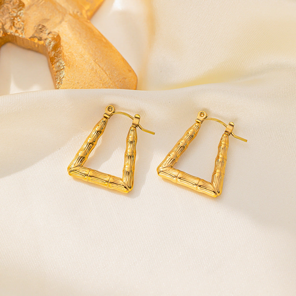 WholesaleTitanium Steel  Light Luxury Earrings ACC-ES-QiYun001