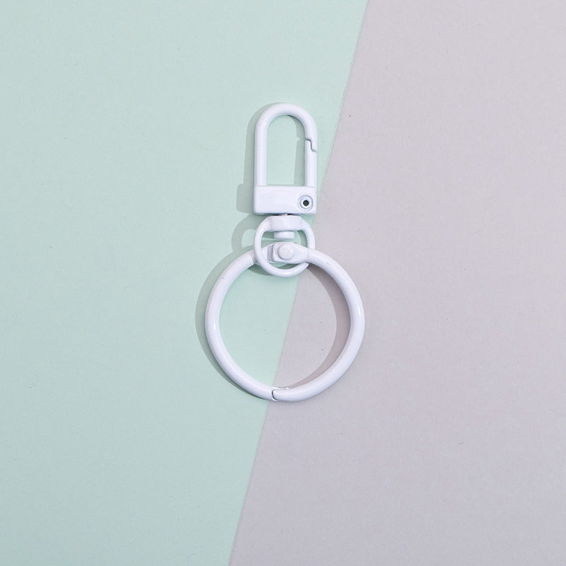 Wholesale 10pcs Colorful DIY Handmade Material Keychain Metal Accessories ACC-KC-QingMou005