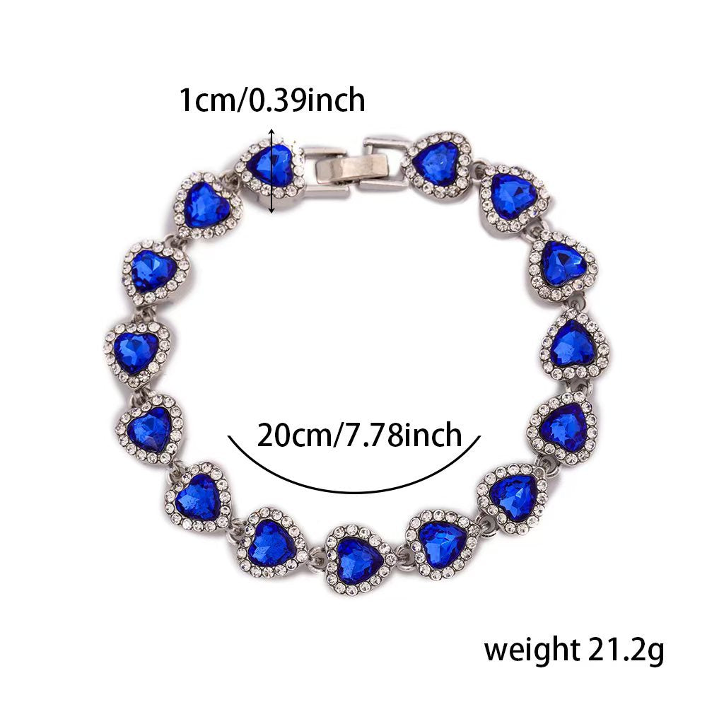 Wholesale Women' s Heart Bracelet White Red Love Heart Fashion Jewelry Accessory Gift