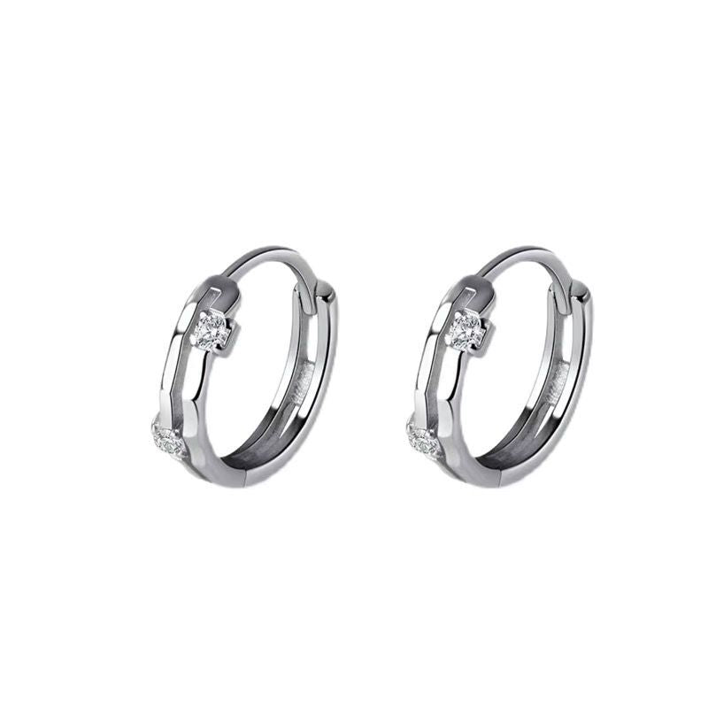 Wholesale ear bone stud silver earrings