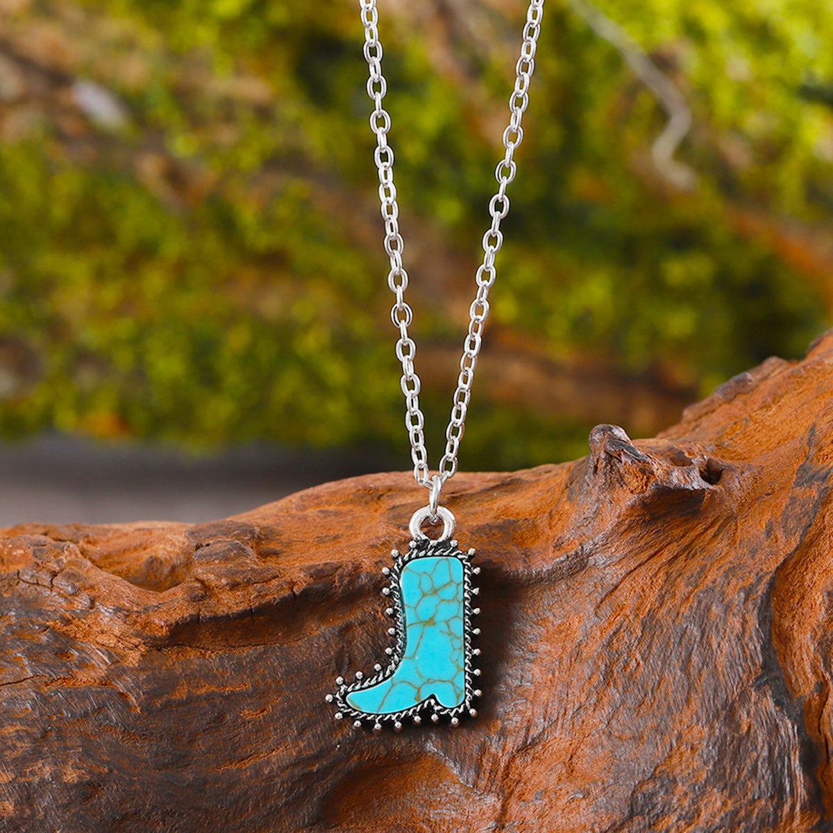 Wholesale Cactus Star Bull Head Heart Turquoise Earrings Necklace Set