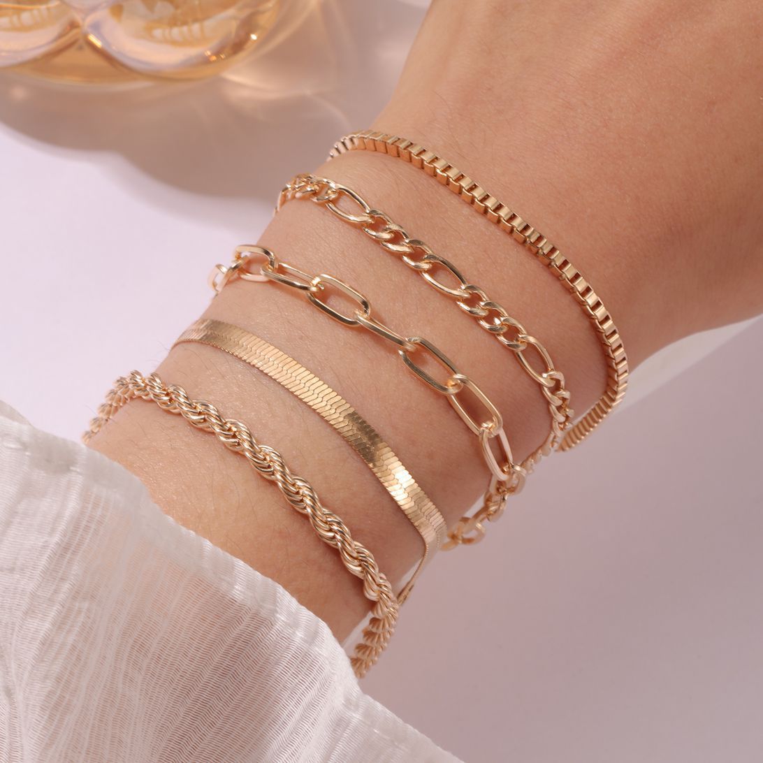 Wholesale Layered Cross &  Flower Pendant Jewelry Set,  Alloy Bracelet Bangle,  Boutique Resale