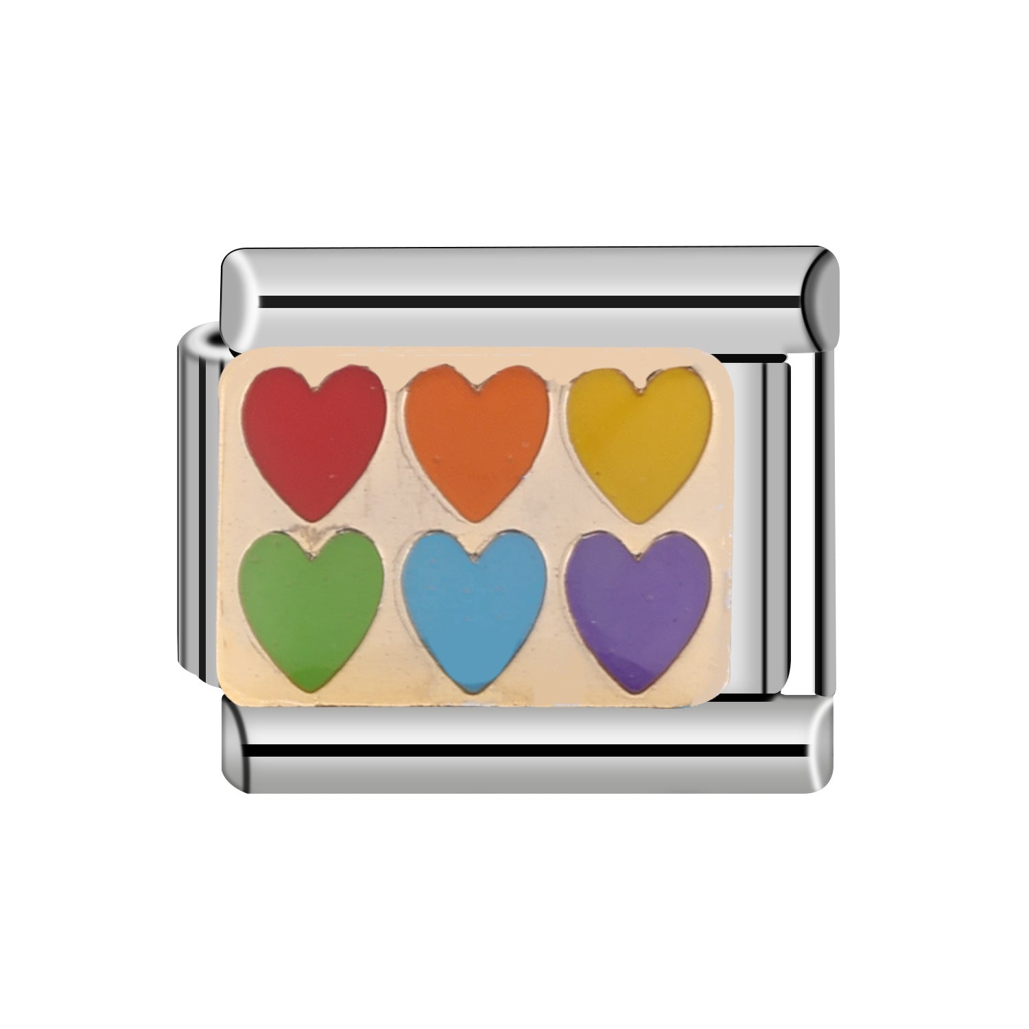 Wholesale Italian Charm Bracelet 9mm DIY Spliced Removable Stainless Steel Flower Oval Composable Bracelet ACC-BT-XY015