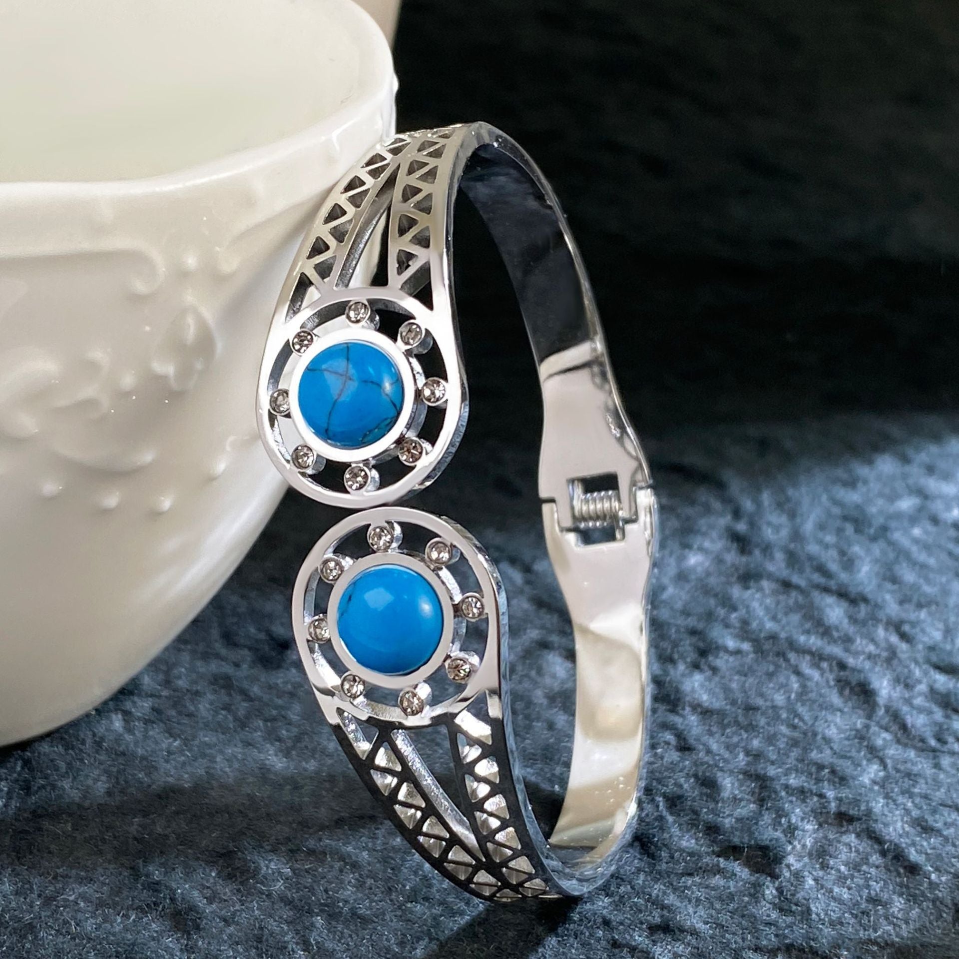 Wholesale Titanium Steel Plated 18K Gold High-end Luxury Bracelet ACC-BT-YuXun008