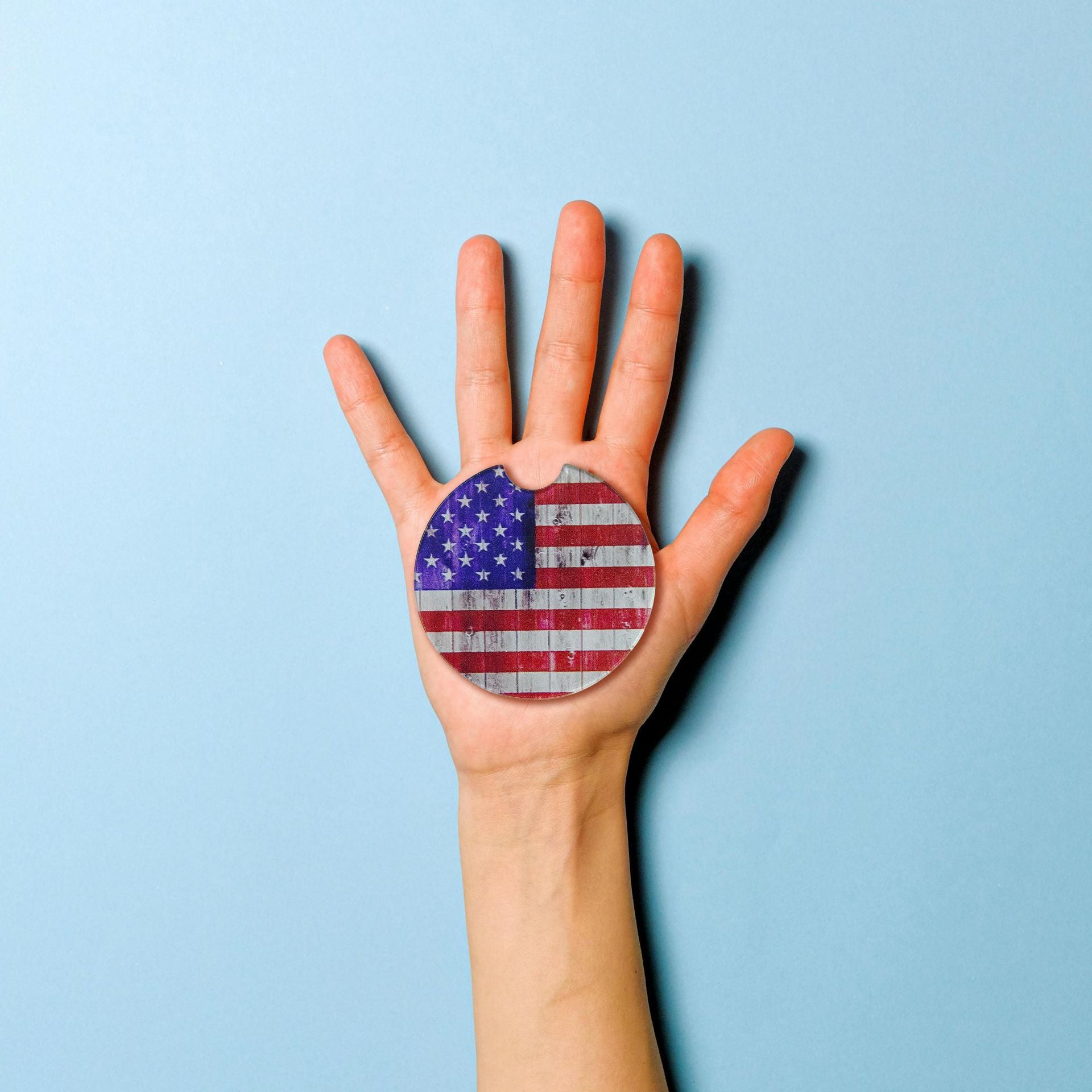 Wholesale Western Sports Style Independence Day Owl Acrylic Coasters Cup Accessories ACC-CA-YiTian001