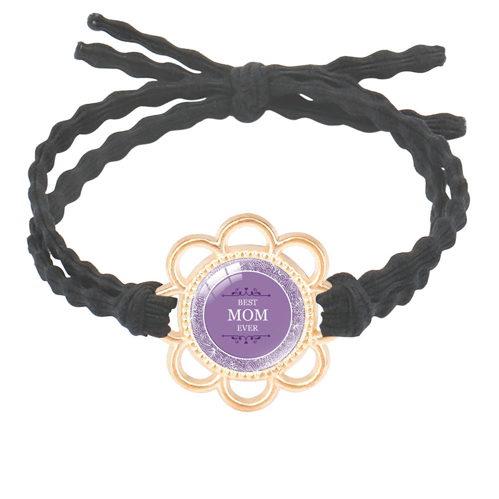 Wholesale mother's day jewelry hair rope bracelet dual-purpose alloy Mom