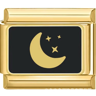 Wholesale Italian Charm Bracelet 9mm DIY Splicing Creative Pattern Stainless Steel Composable Bracelet