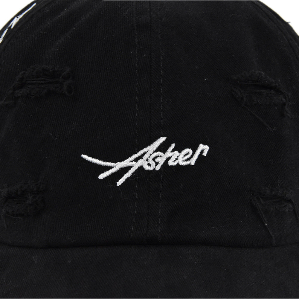 Wholesale Vintage Ripped Embroidered Baseball Cap ACC-HT-YMX013