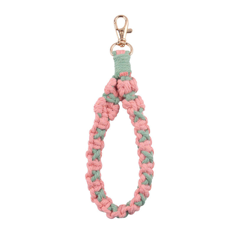 Wholesale Hand Woven Cotton Rope Lanyard Keychain ACC-KC-GuangTian070