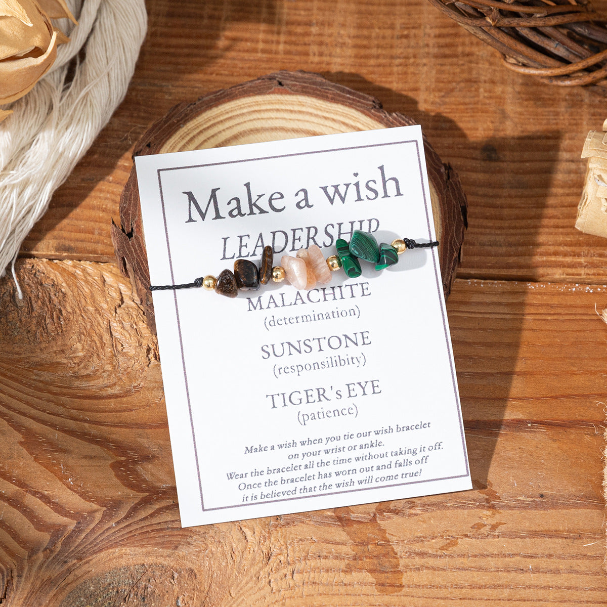 Bracciale di benedizione in pietra naturale all'ingrosso