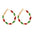 Wholesale Christmas Hoop Acrylic Earrings