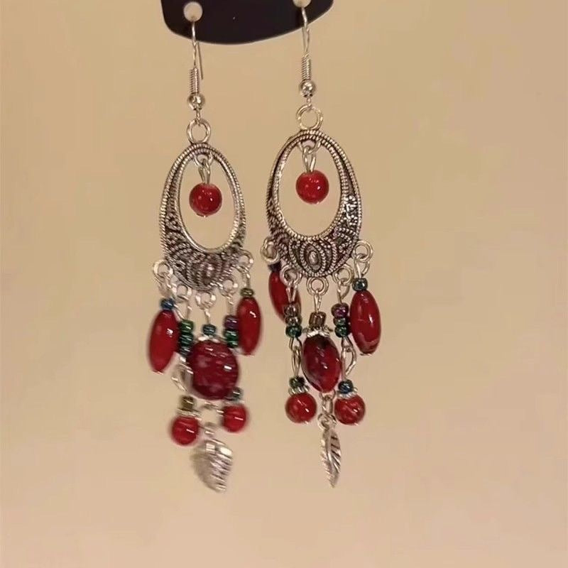 Wholesale Bohemian Blue Enamel Ear Ring  Earrings
