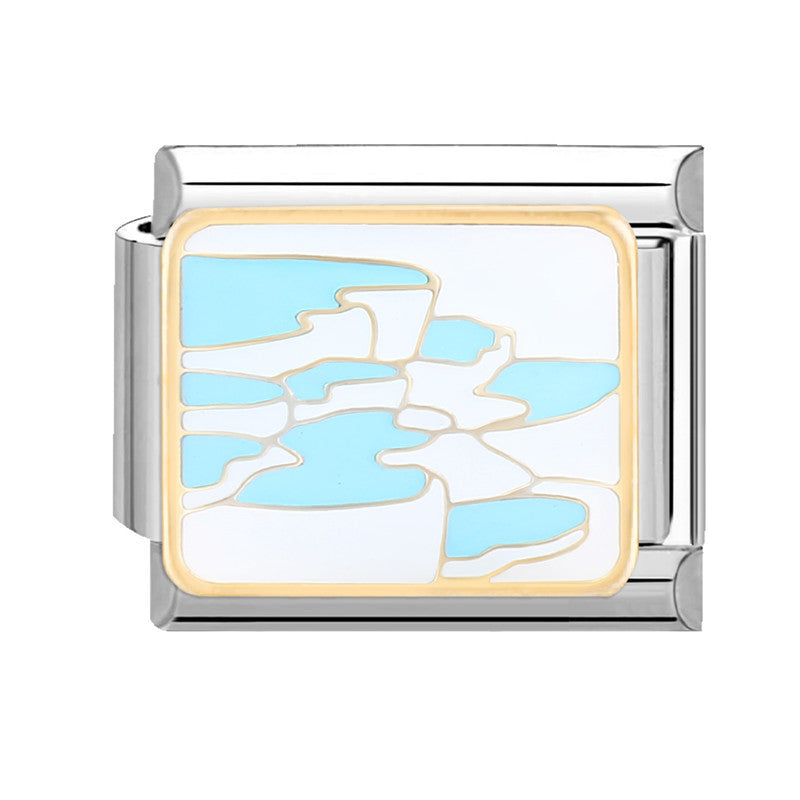 Wholesale Italian Charm Bracelet 9mm DIY Splicing Cute Cartoon Titanium Steel Composable Bracelet