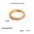 Wholesale light luxury versatile brass gold plated zircon ring