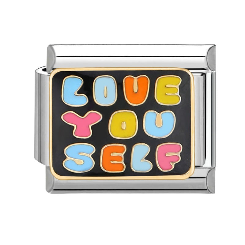 Wholesale  Italian Charm Bracelet 9mm DIY Splicing Removable Stainless Steel Composable Bracelet